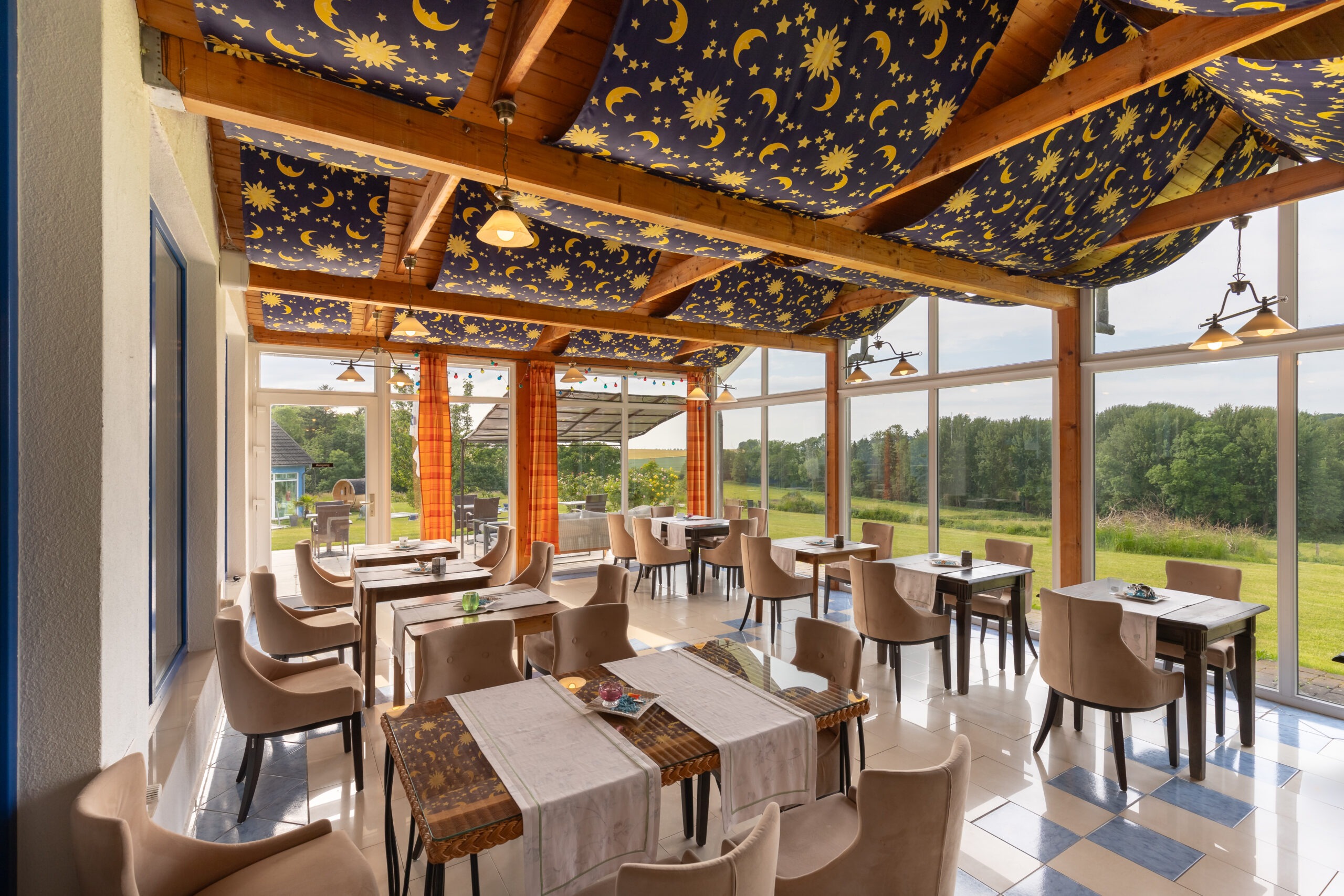 Der Wintergarten im Hotel Klaus Störtebeker